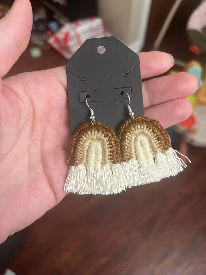Boho Rainbow Earrings-Made to Order