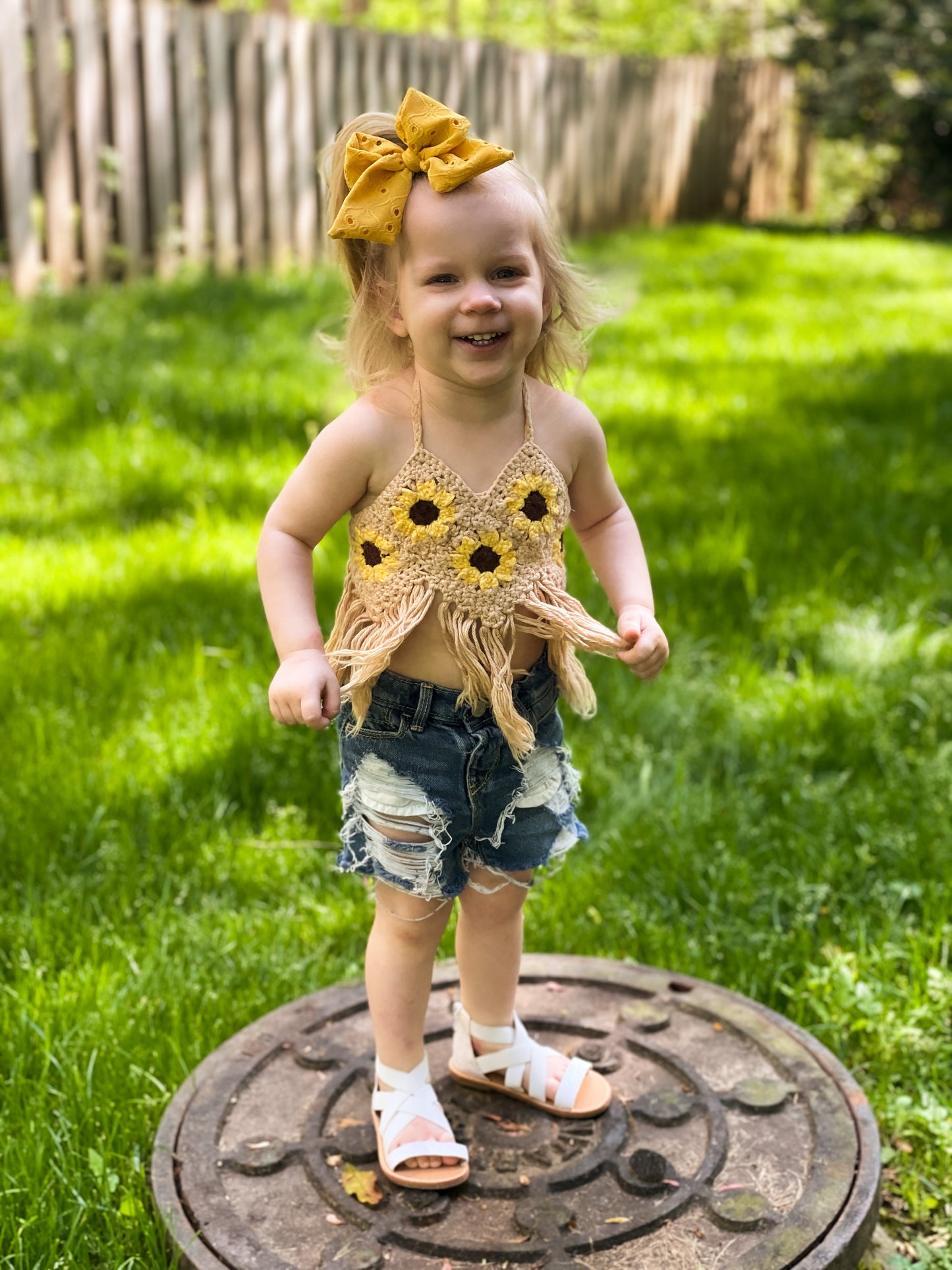 Sunflower Halter Top