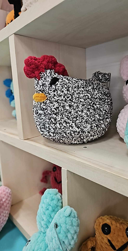 Chicken with baby chick inside