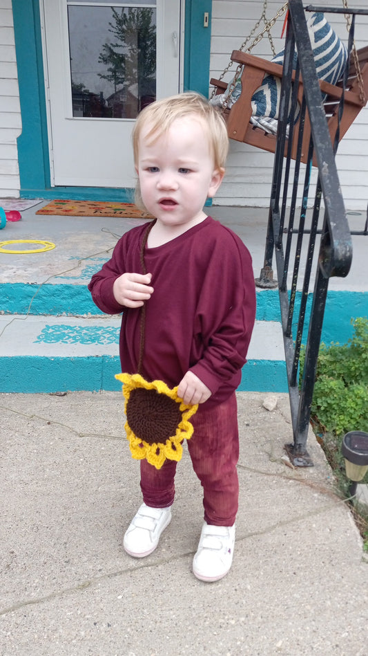 Toddler Sunflower Purse