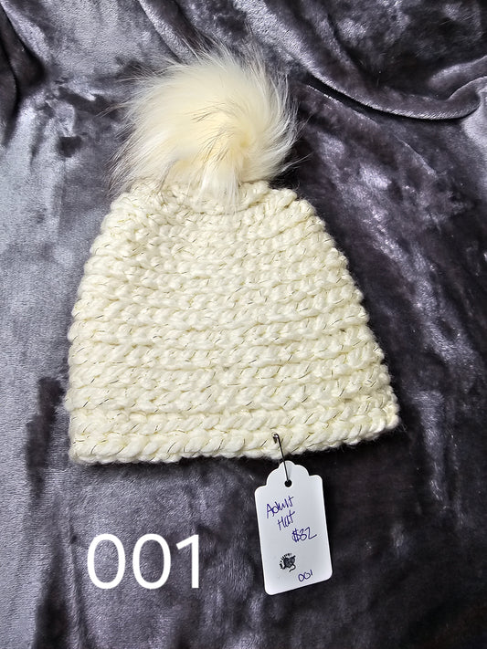Hat with pom pom