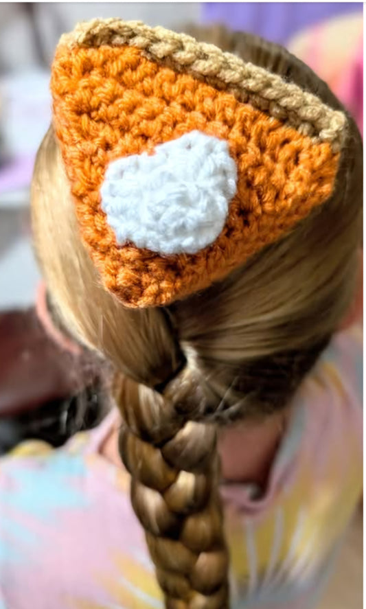Pumpkin pie on clip